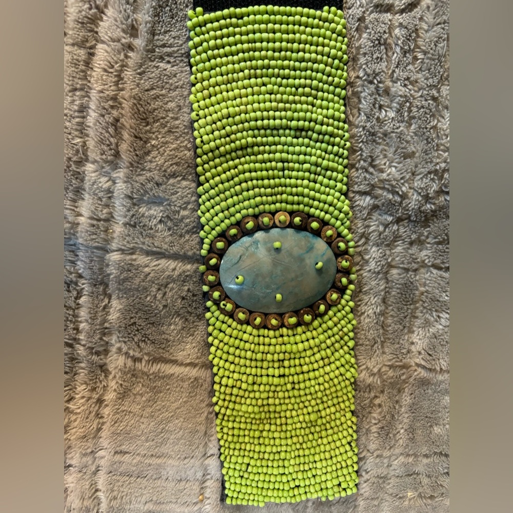 Beautiful hand beaded cuff